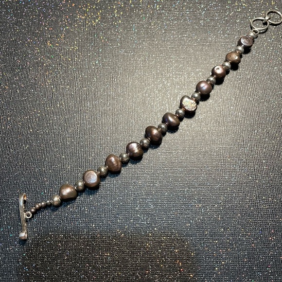 Silpada Black Pearl & Silver Bracelet - Picture 6 of 6